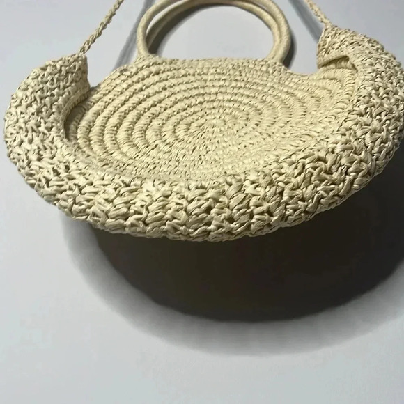 UNBRANDED Cream Straw Boho Purse - Picture 4 of 8